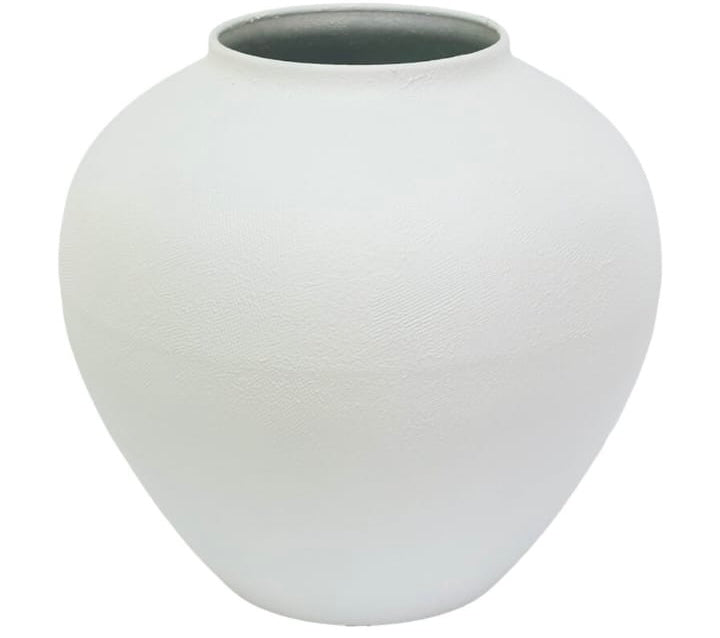 MATT WHITE VASE 28cm