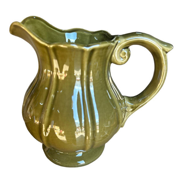 Ceramic Jug - Glossy Green