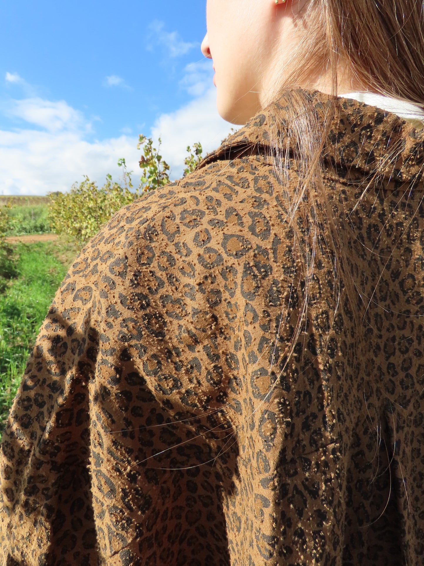Oversized Leopard Button up