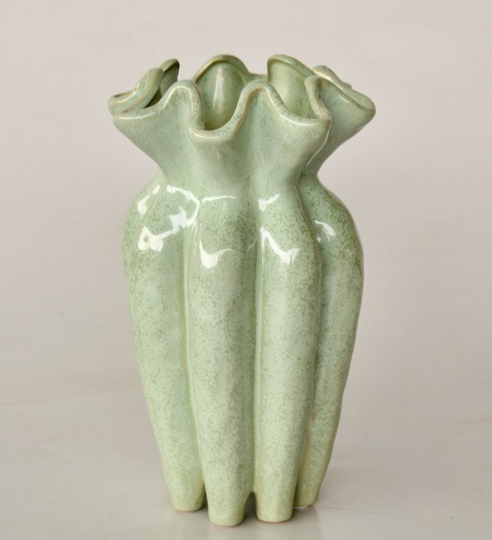 AQUA GREEN VASE 31X18CM