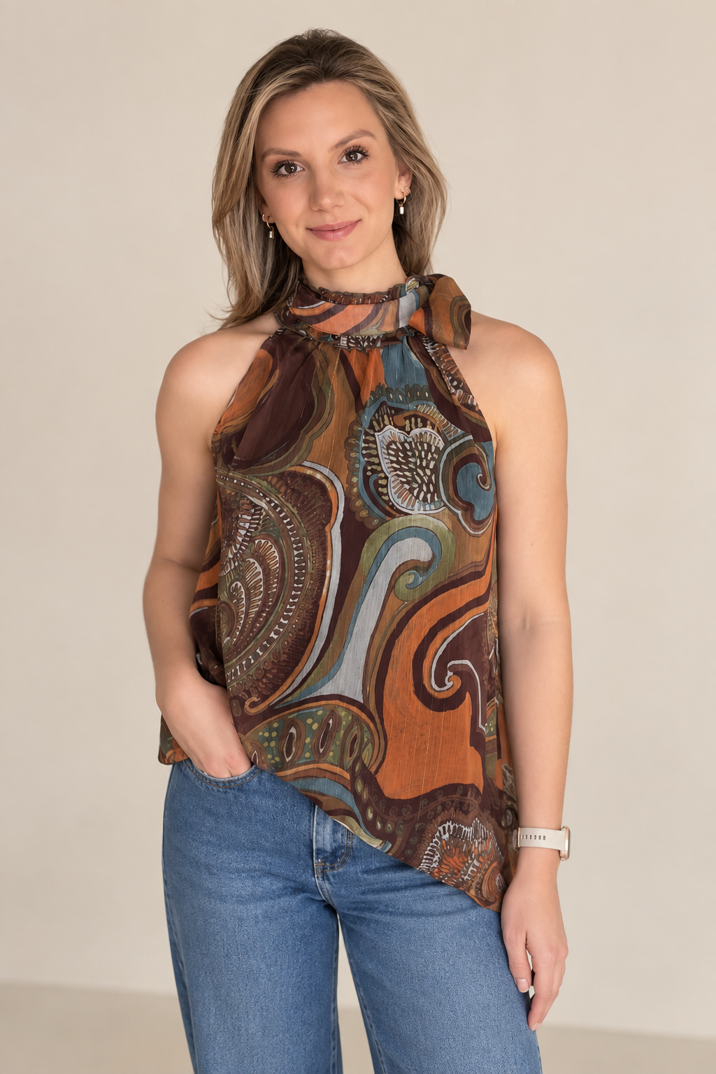The Capri Paisley Top