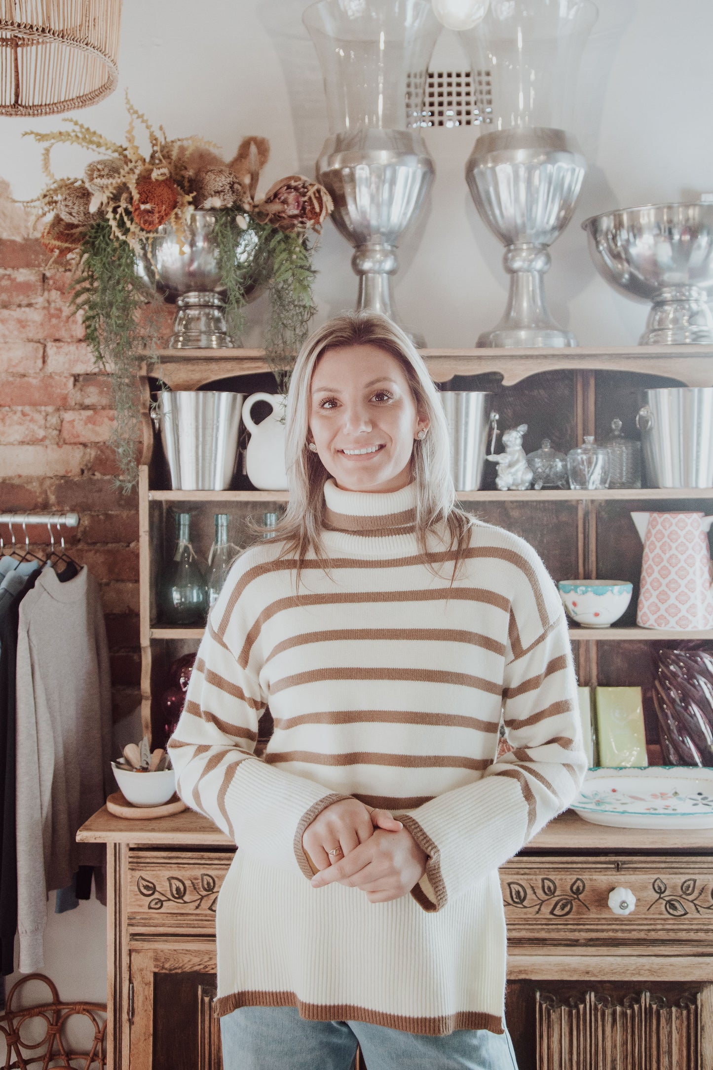Mocha Stripe Knit