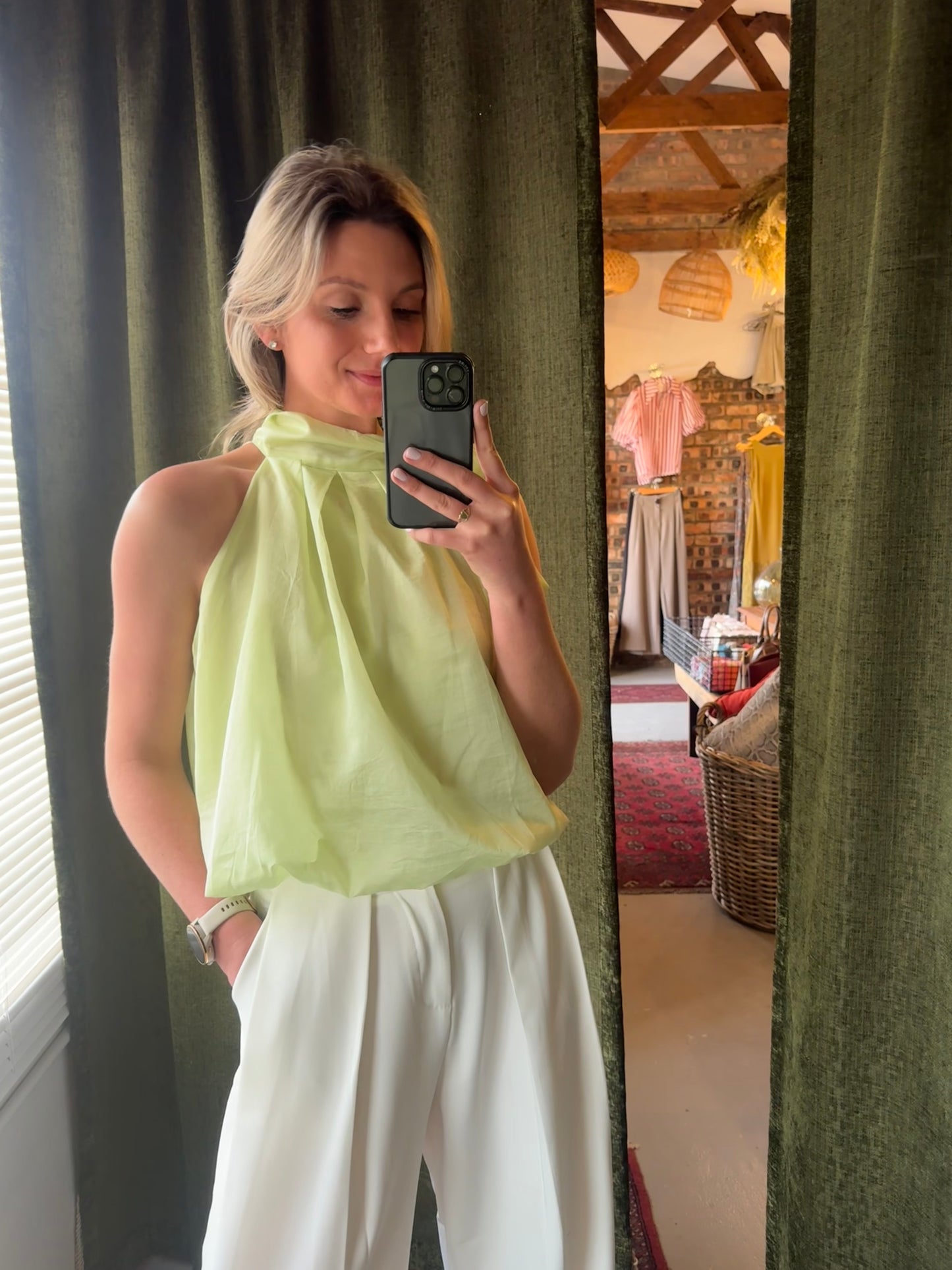 The Elle Halter - Green