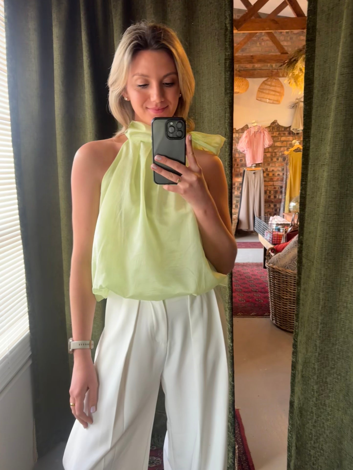 The Elle Halter - Green