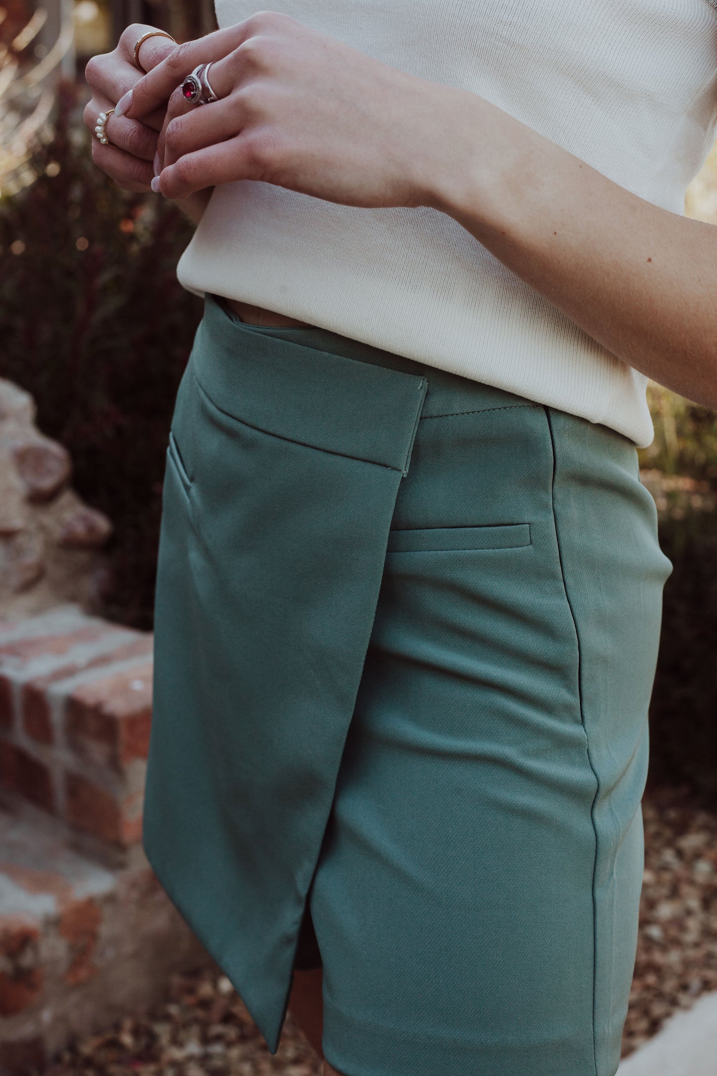 Blue/Green Skort