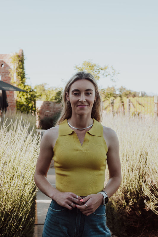 Cove Collar Top - Mustard Yellow