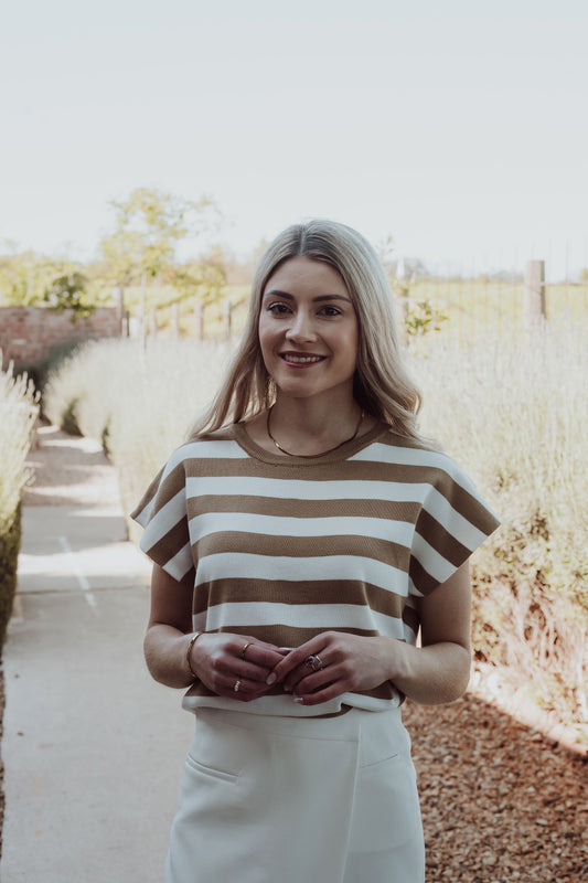 Striped Knit Top