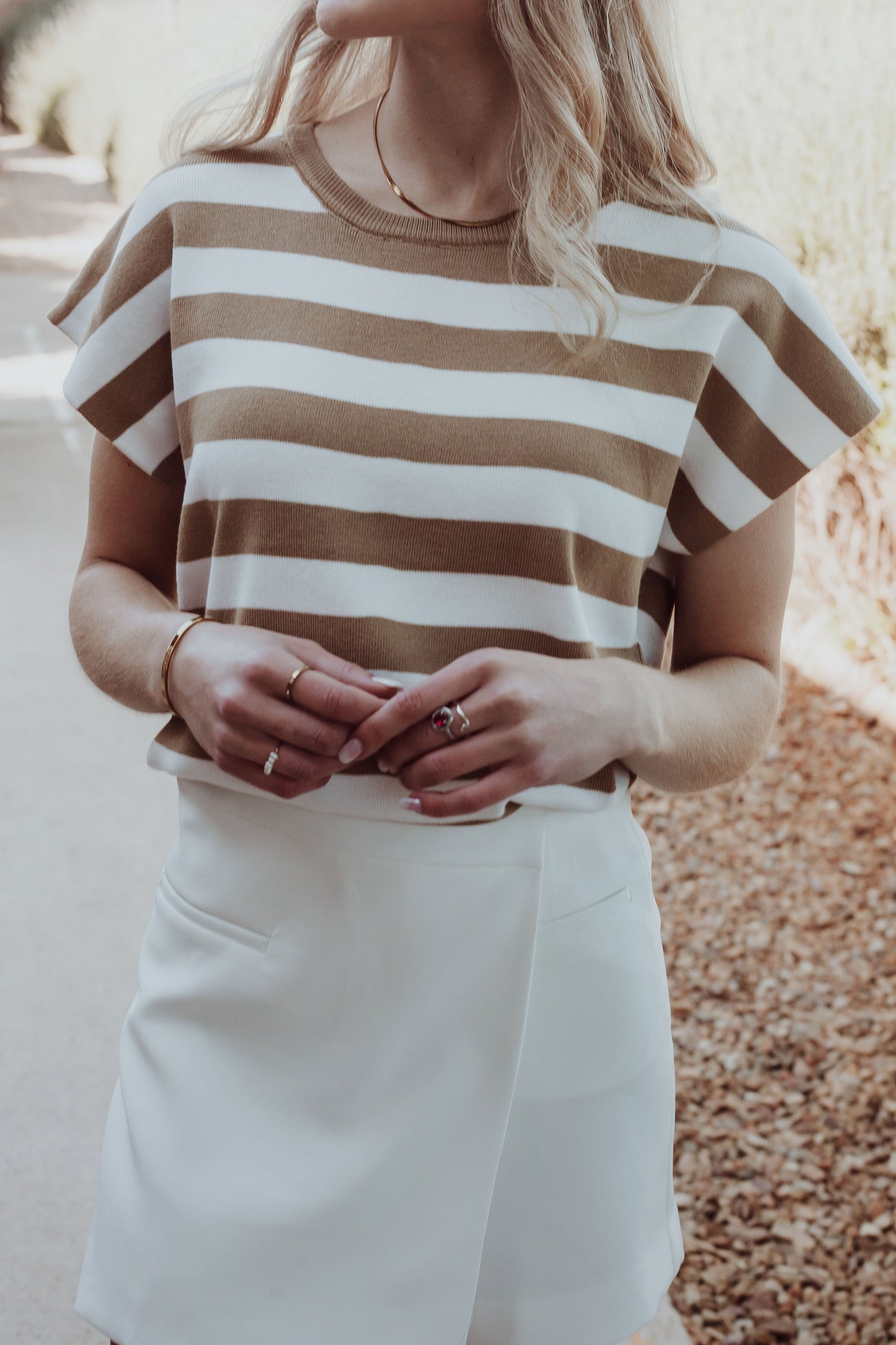 Striped Knit Top