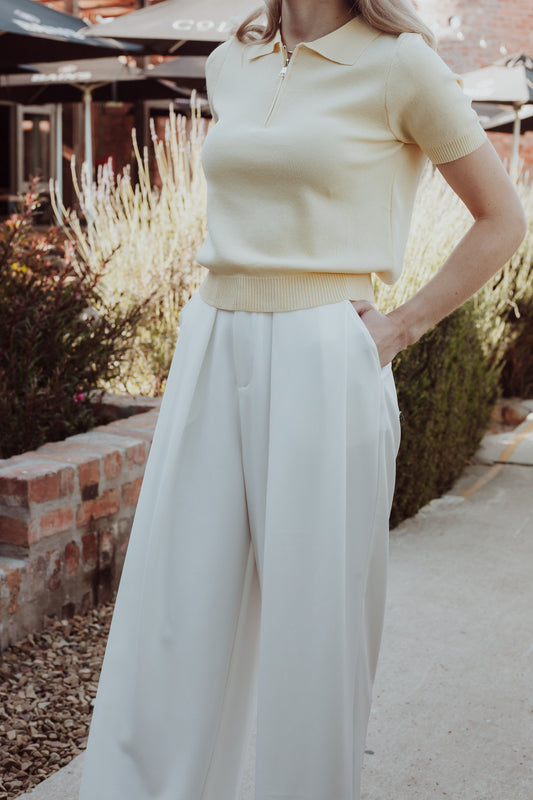 Basic E-X-O Trousers - White