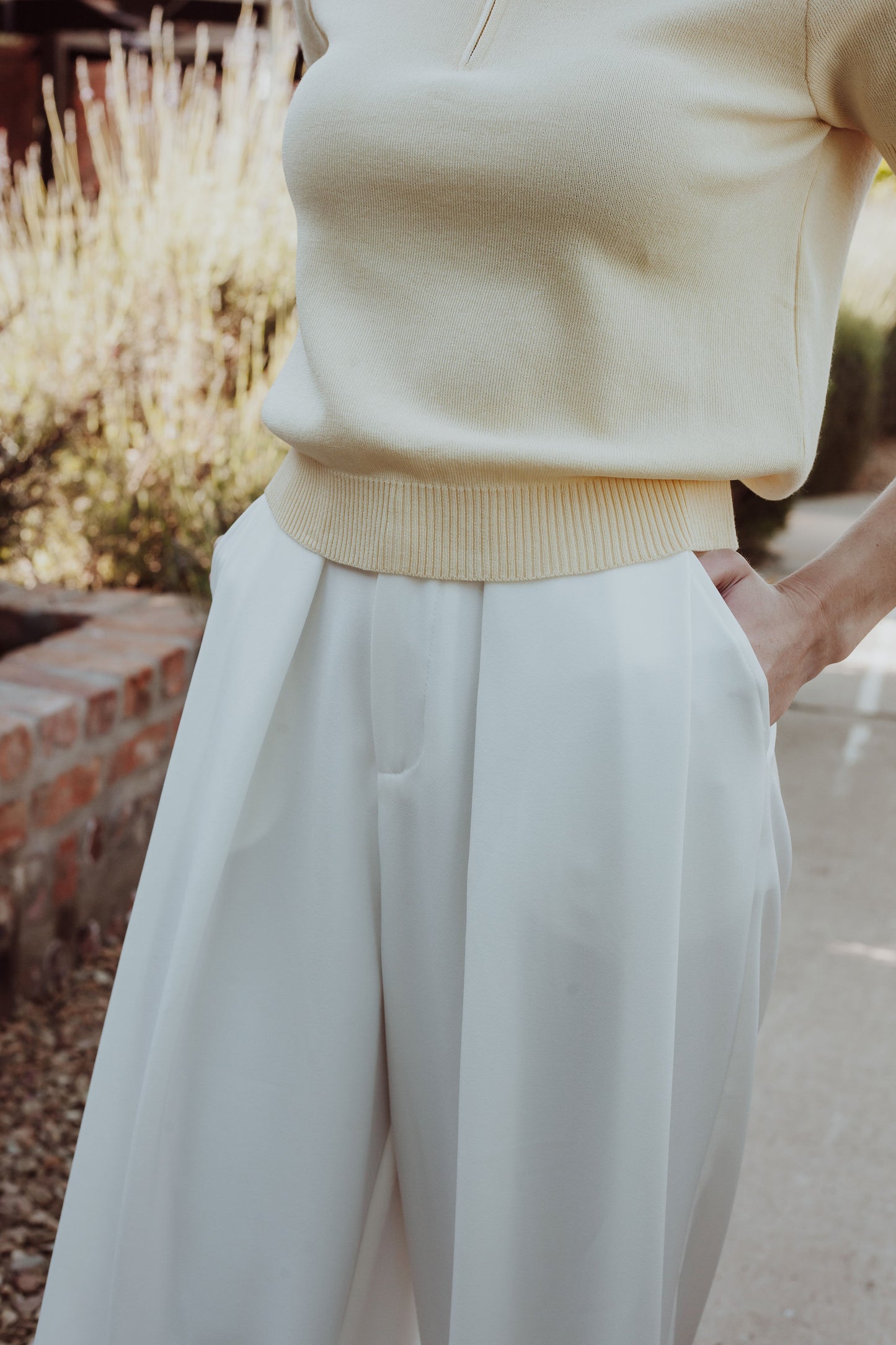 Basic E-X-O Trousers - White