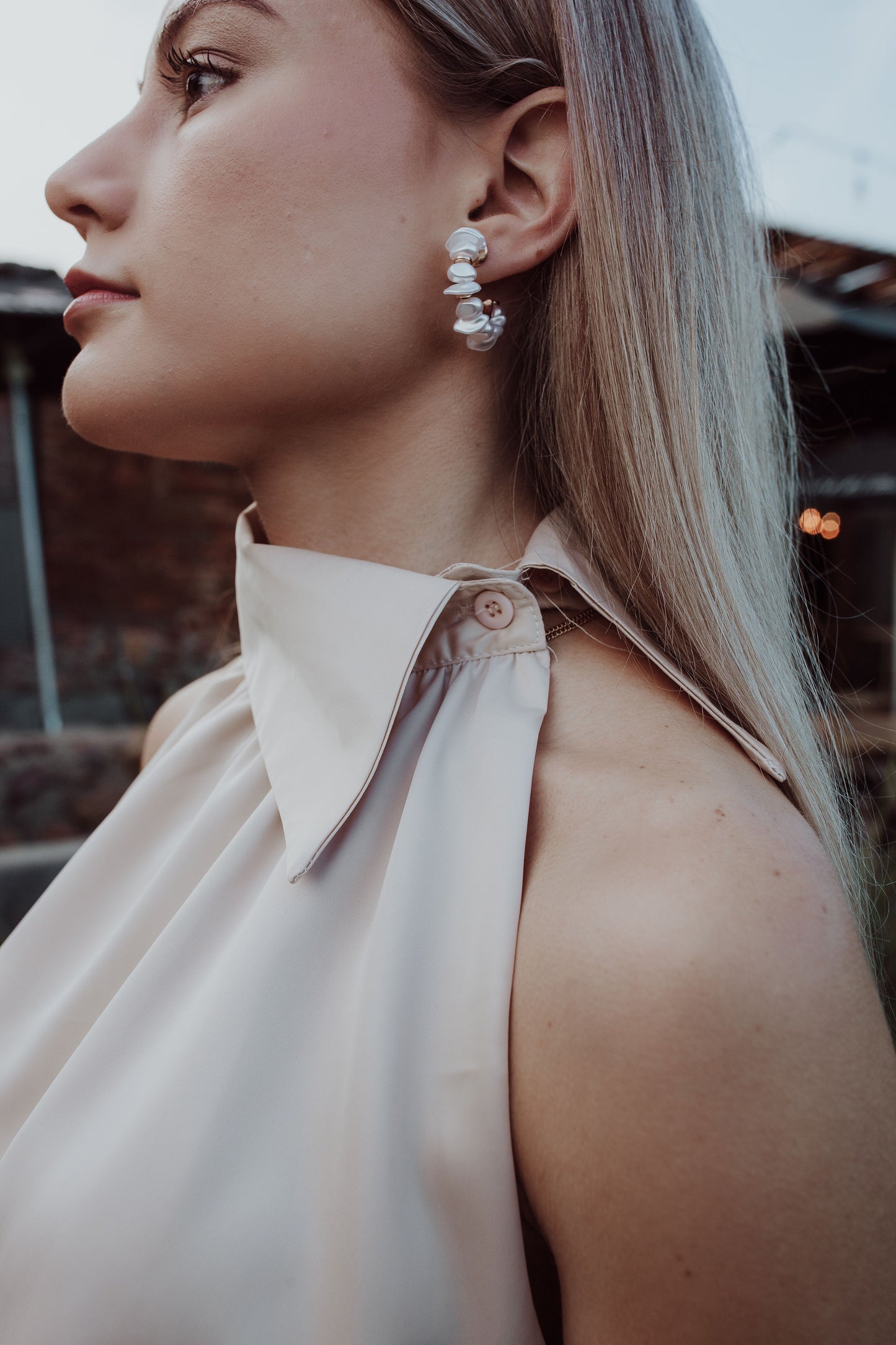 Halter Neck Top - Nude