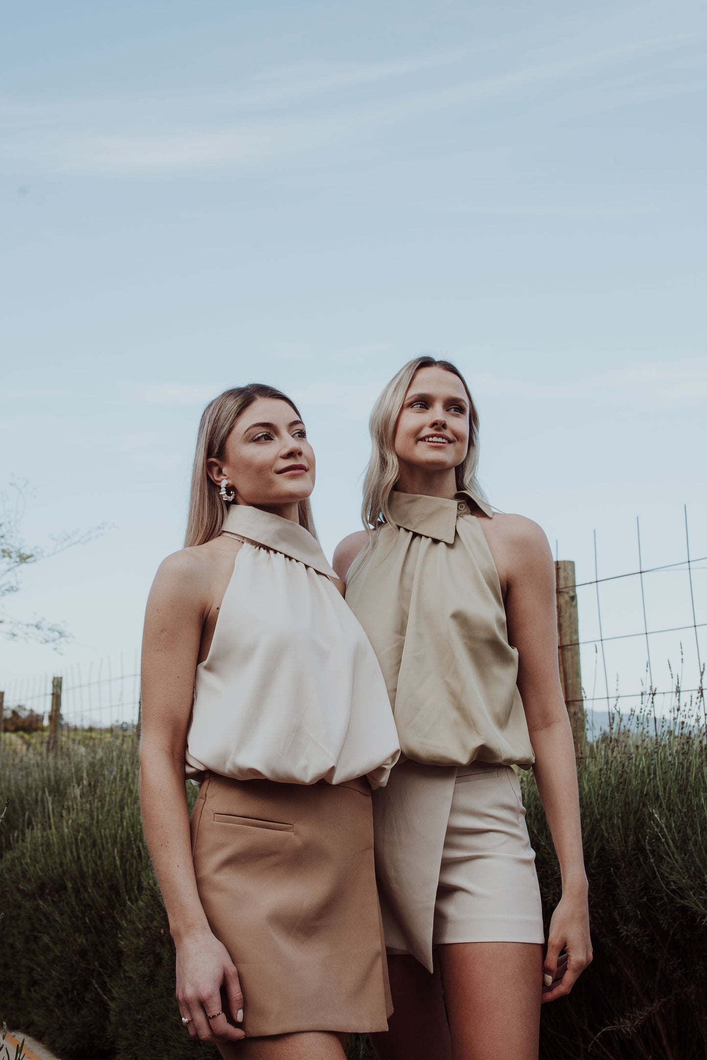 Halter Neck Top - Nude