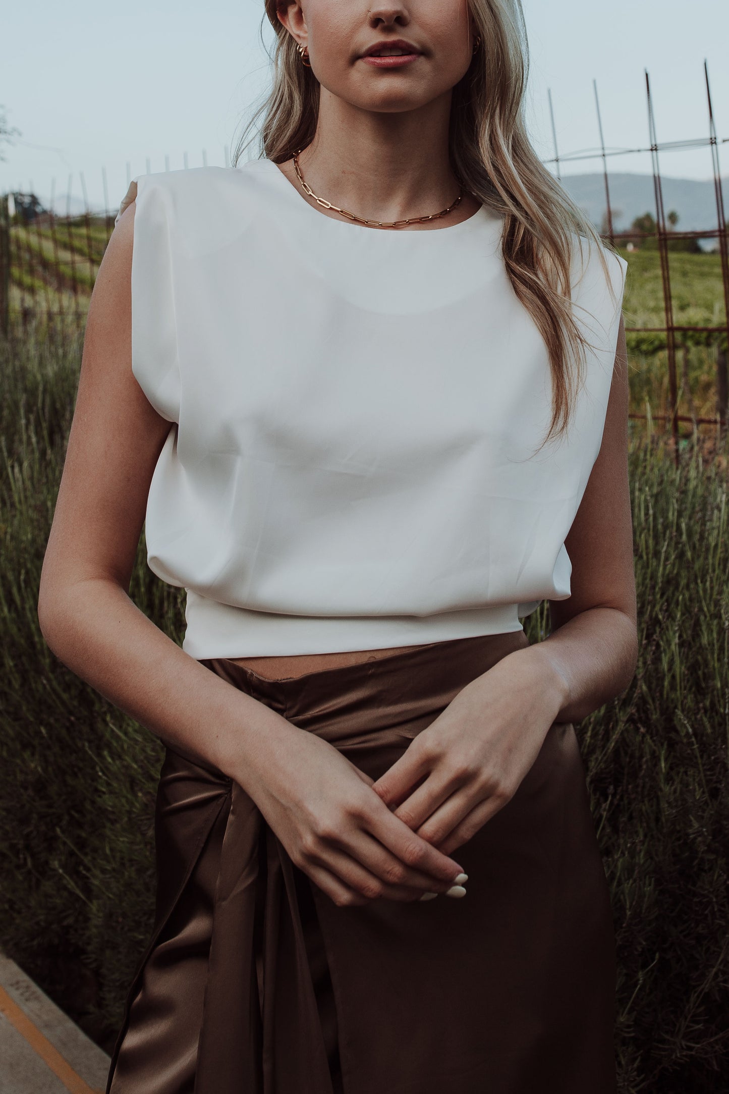Silky Tie Top