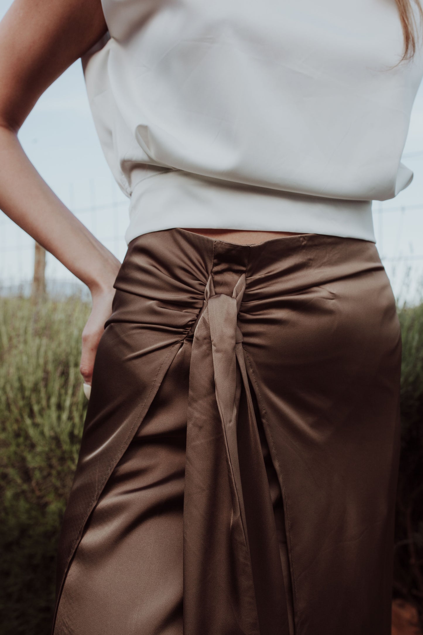 Silky Wrap Skirt