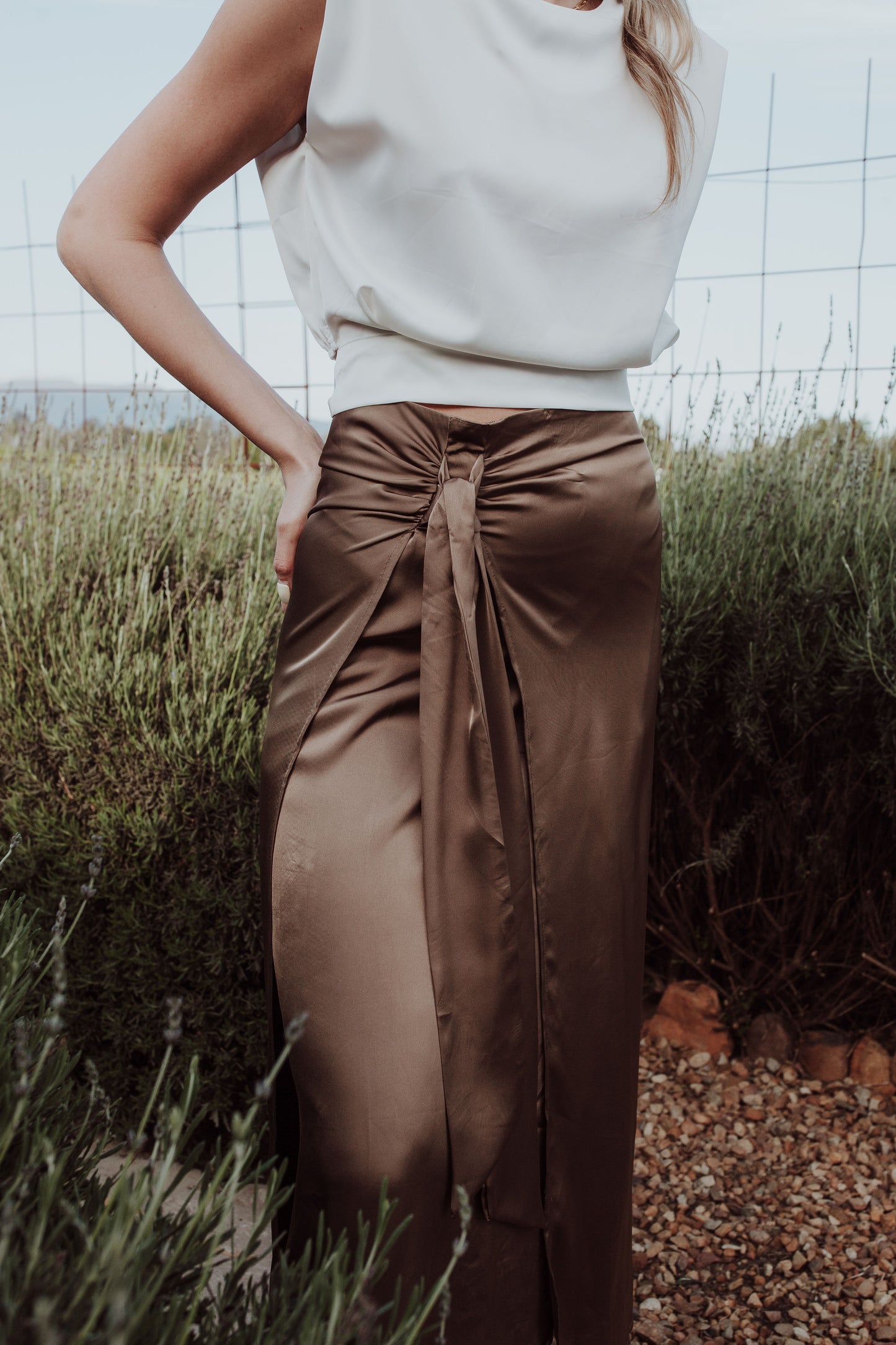 Silky Wrap Skirt