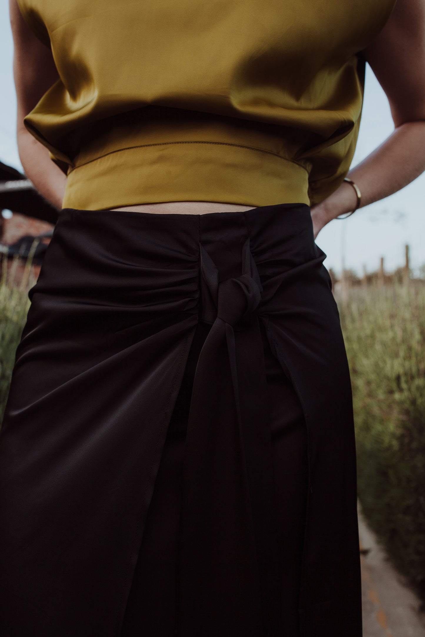 Silky Wrap Skirt