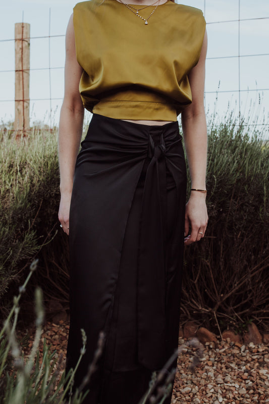 Silky Wrap Skirt