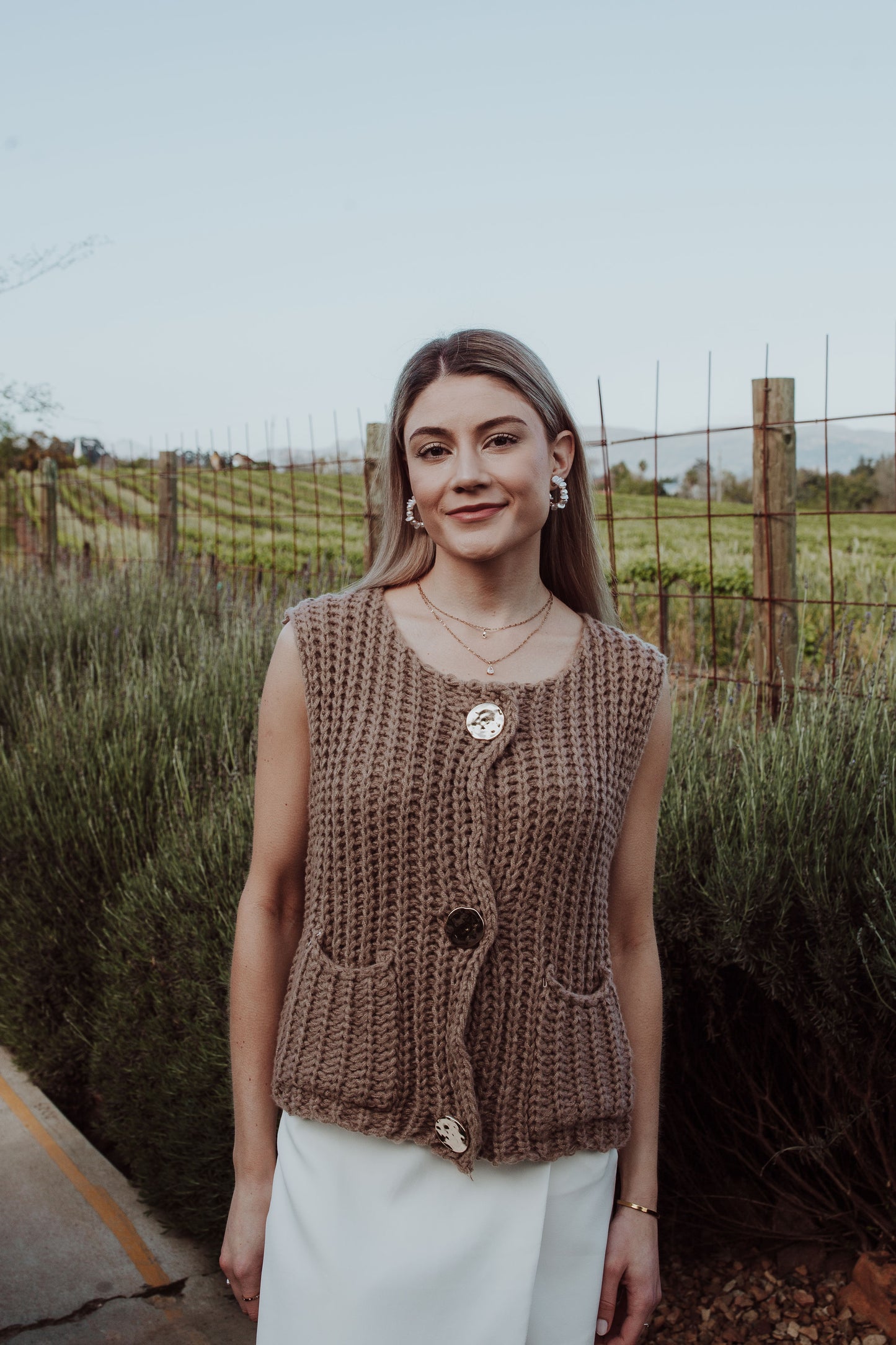 Gold-Button Knit