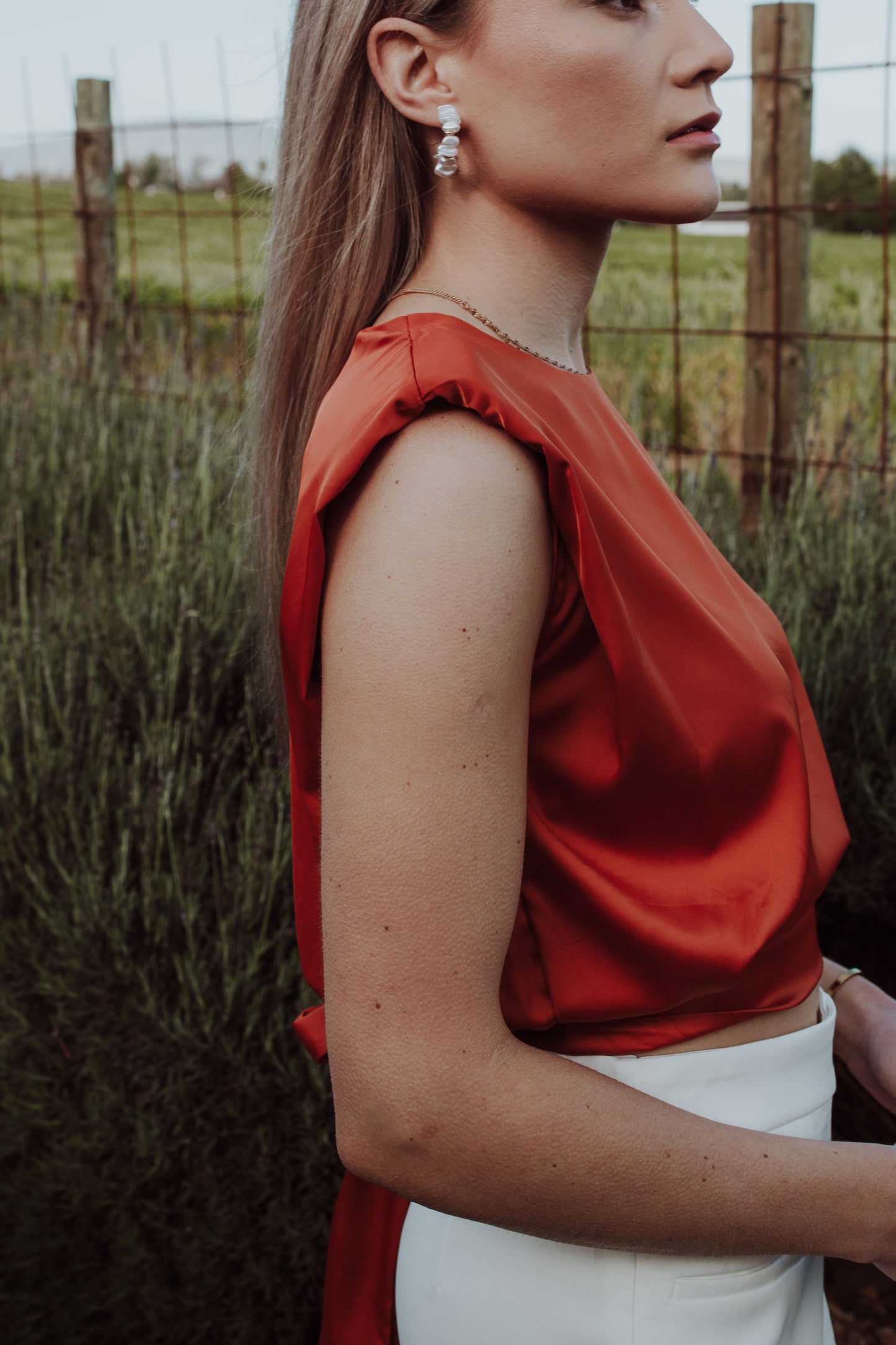 Silky Tie Top