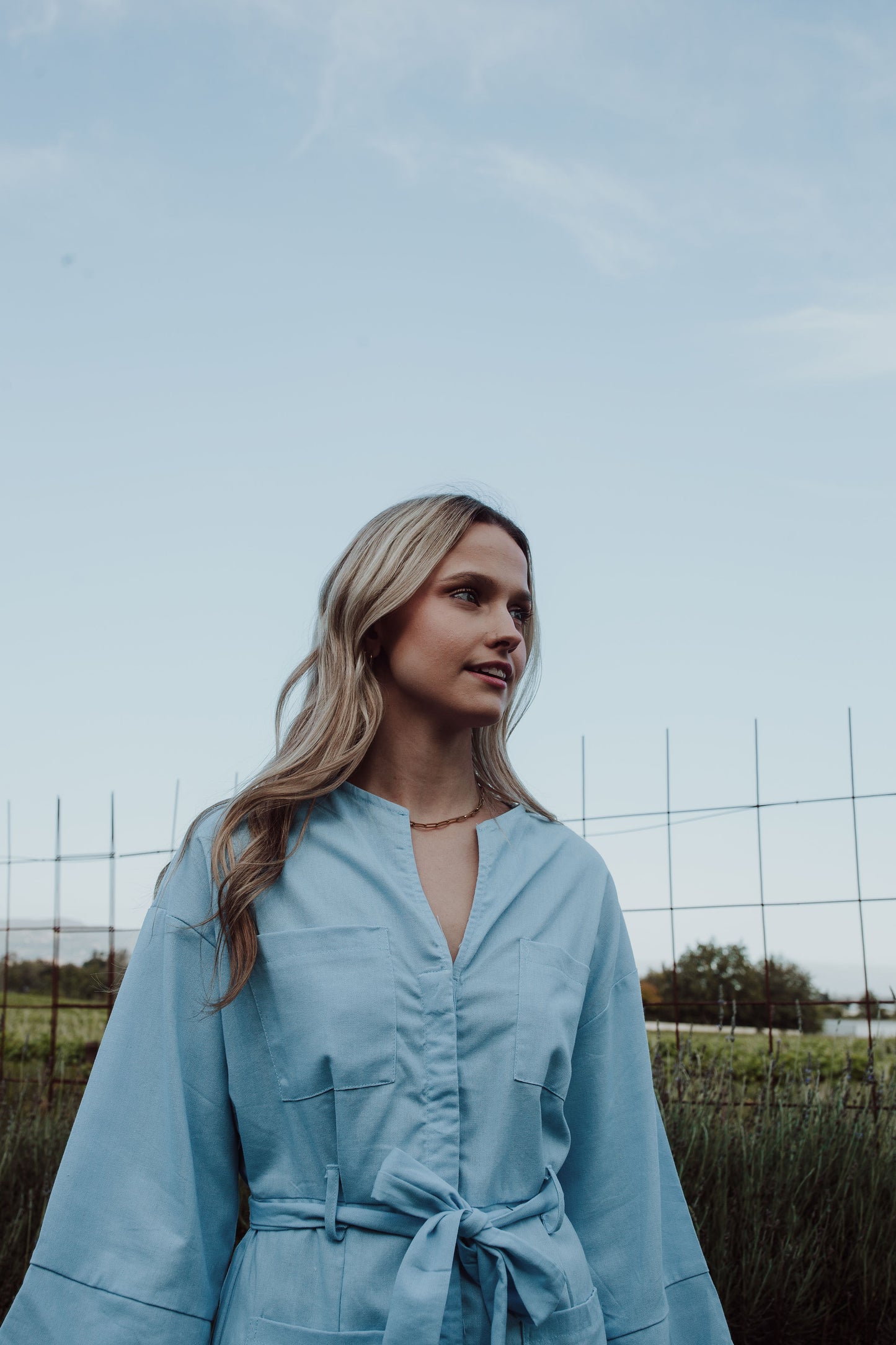Jumpsuit – Dove Blue