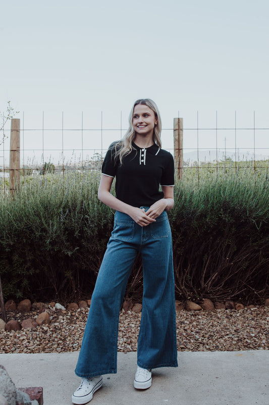 Wide leg jean