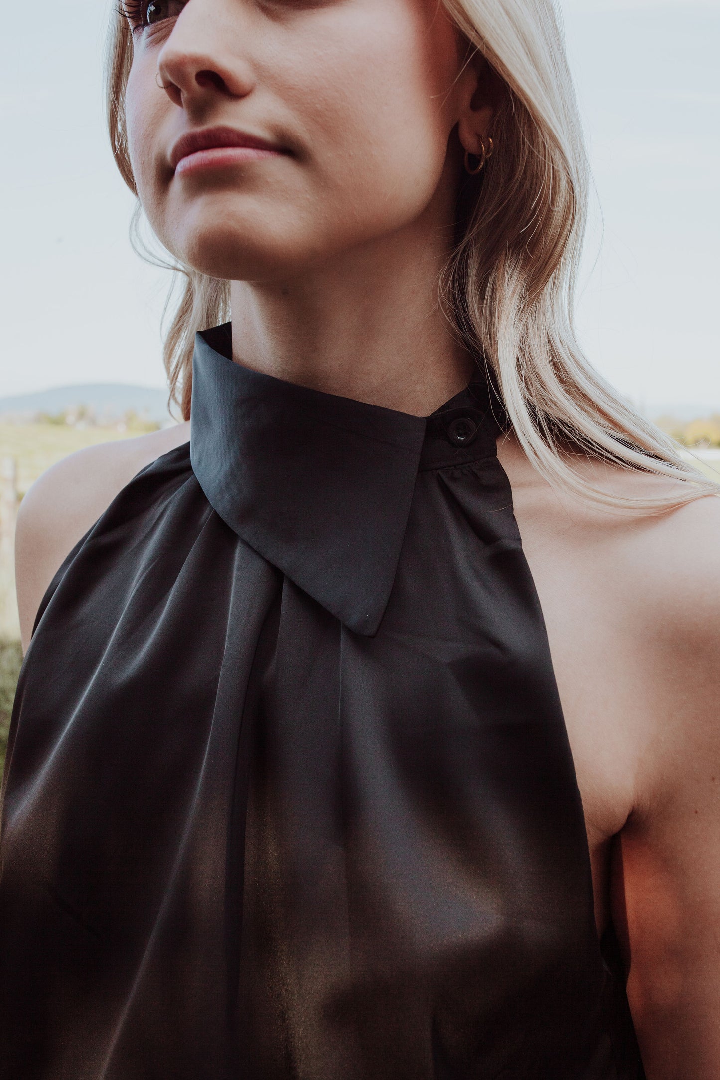 Halter Neck Top - Black