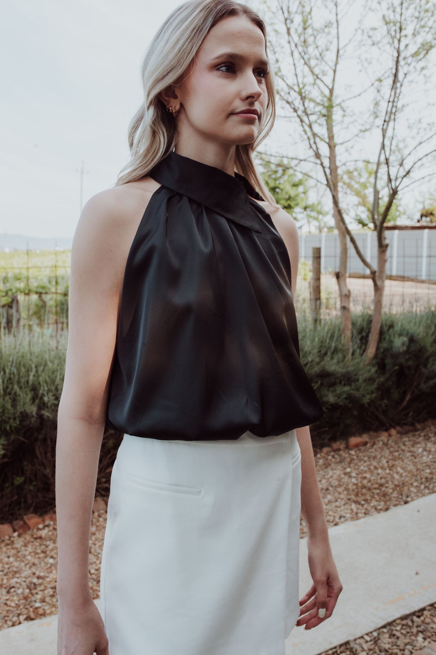 Halter Neck Top - Black