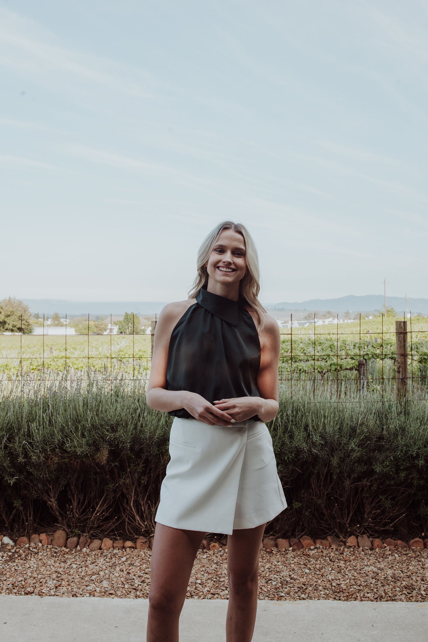 Halter Neck Top - Black