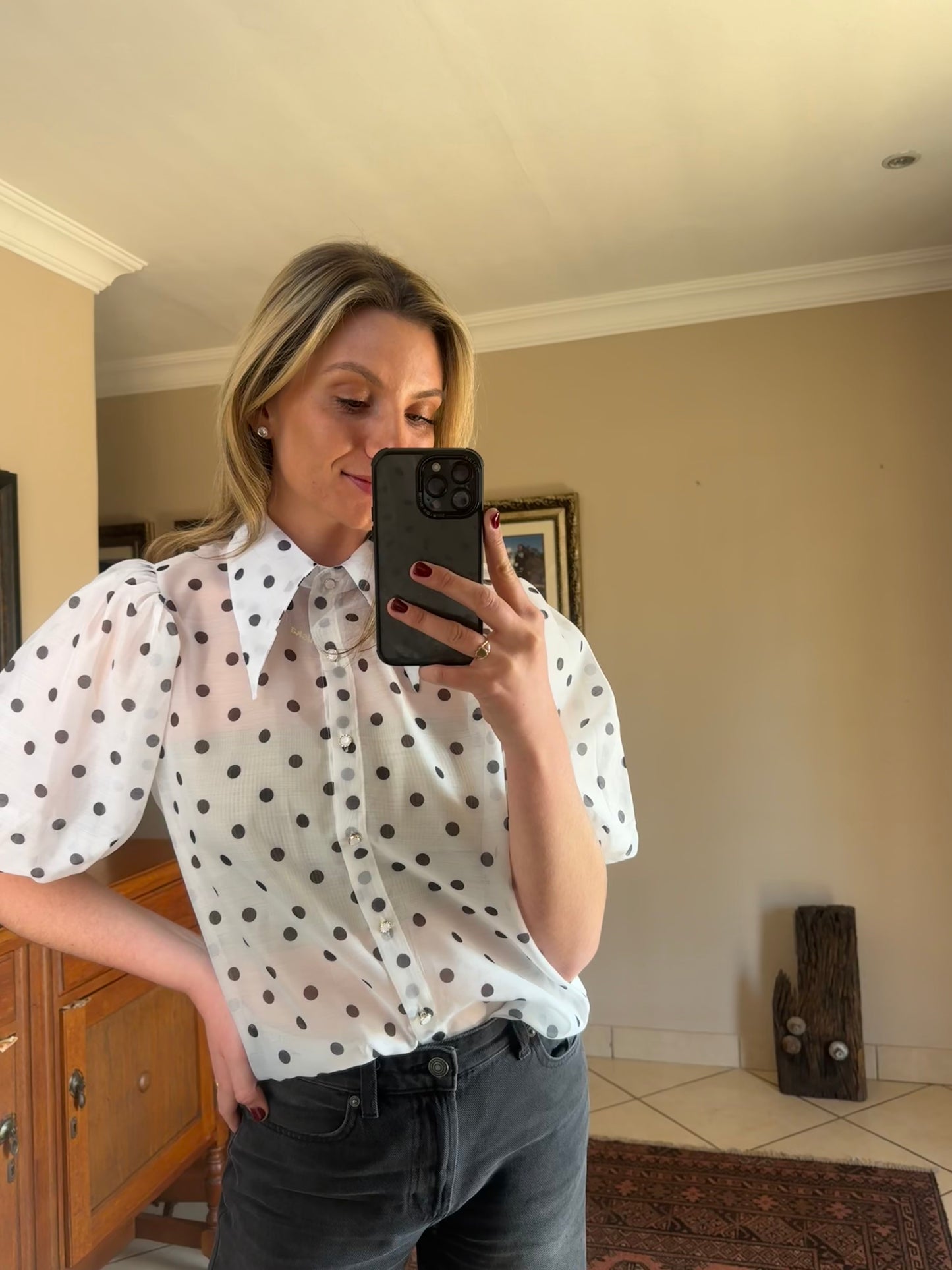 Pearl Dot Blouse