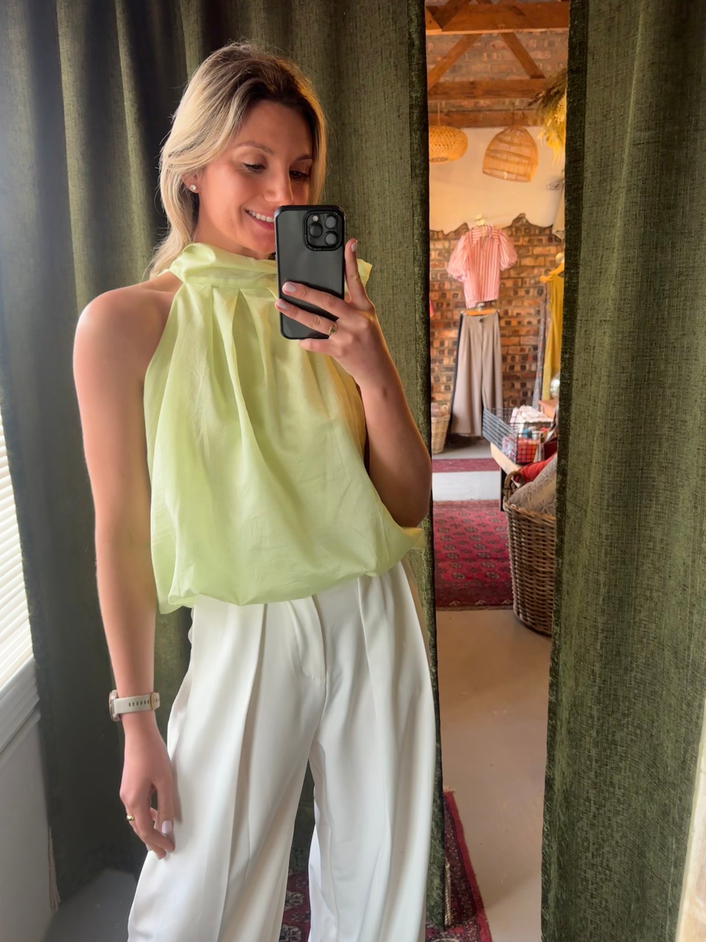 The Elle Halter - Green