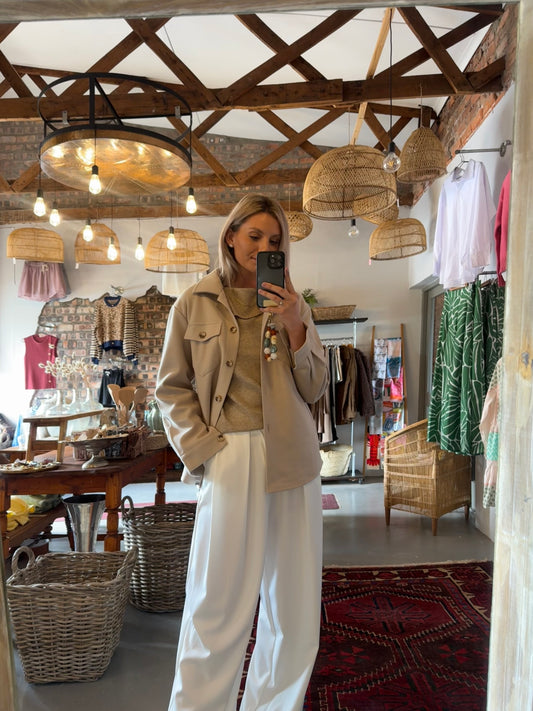 The Heritage Jacket — Champagne (Beige)