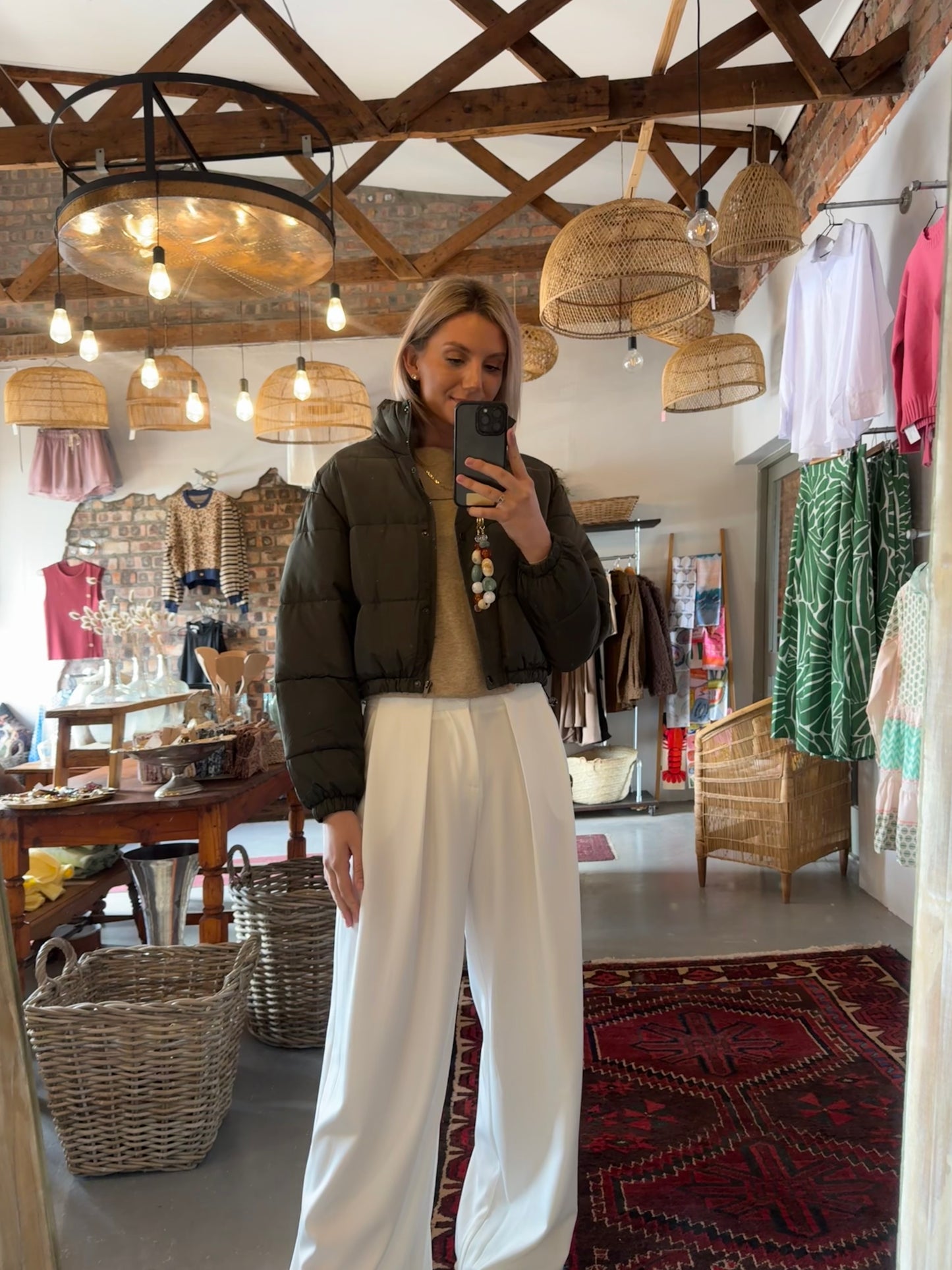 Classic Crop Puffer Jacket