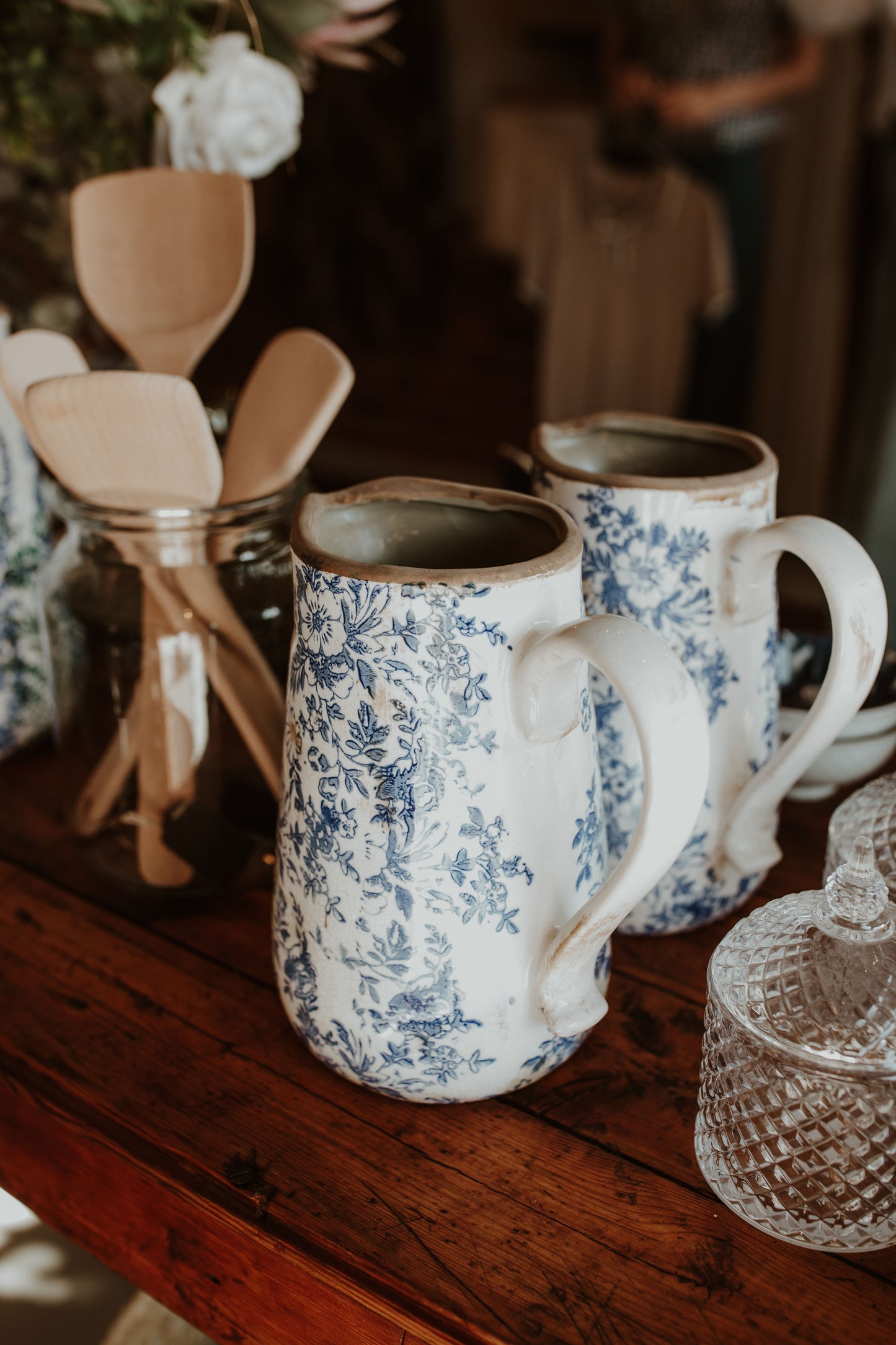 Blue Floral - Ceramic Jug