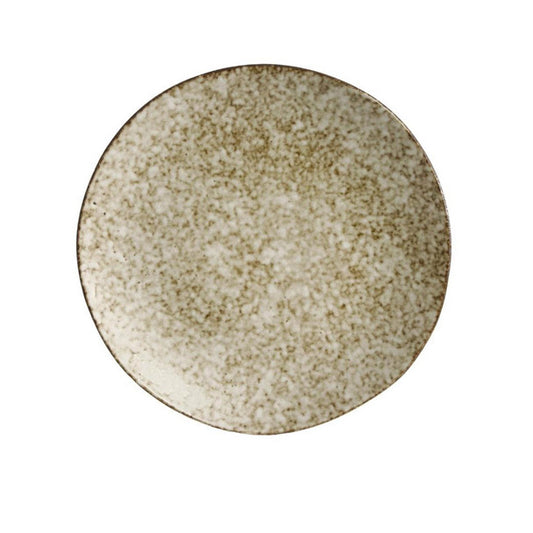 Brown Speckled Flat Bowl